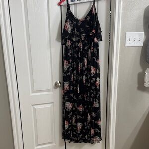 Torrid Black Floral Maxi Dress